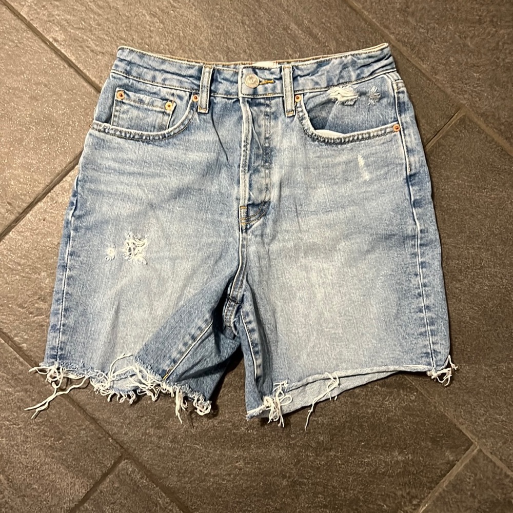 BDG long denim shorts
